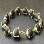 Golden Cap Shaligram Bracelet